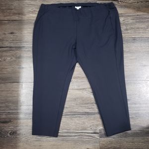 J. Jill Ponte Leggings Size 4x Womens Black Stretch Pull On Pants